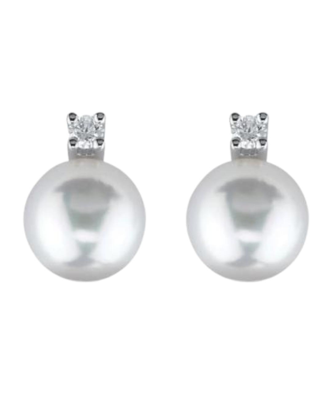 DAMIANI Белые жемчужные серьги, фото 1