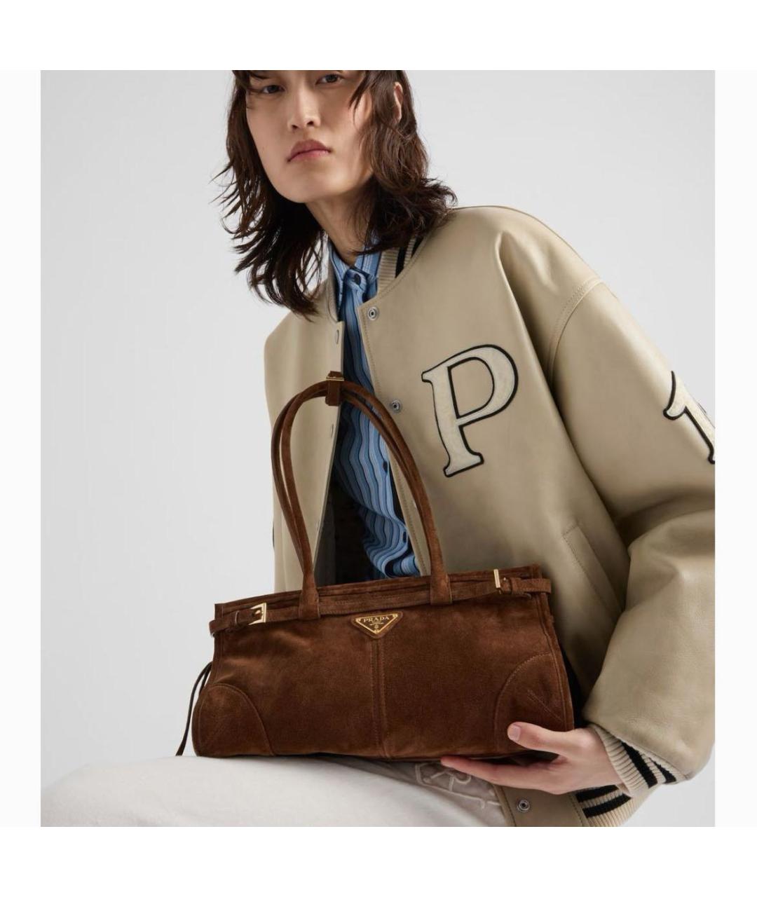 PRADA Коричневая сумка через плечо, фото 2