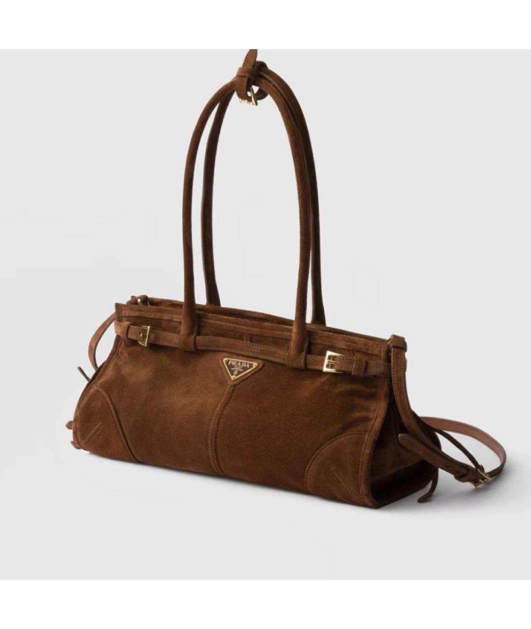 PRADA Коричневая сумка через плечо, фото 3