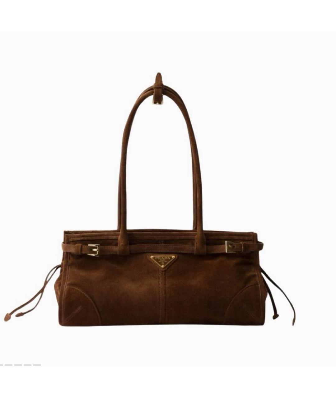 PRADA Коричневая сумка через плечо, фото 5