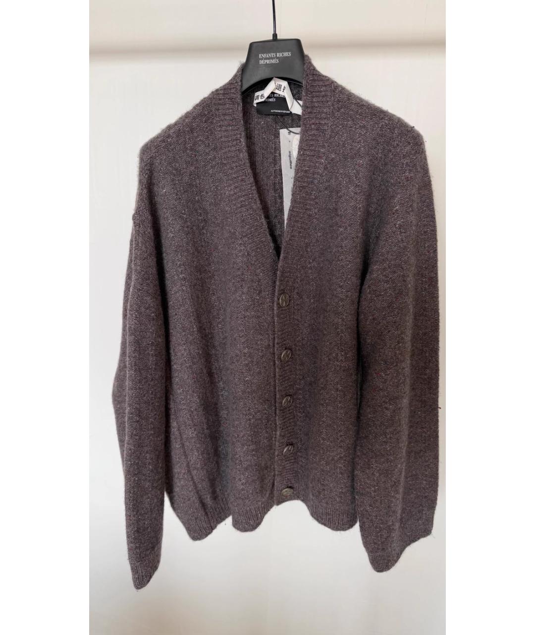 Enfants Riches Déprimés Серый шерстяной кардиган, фото 5