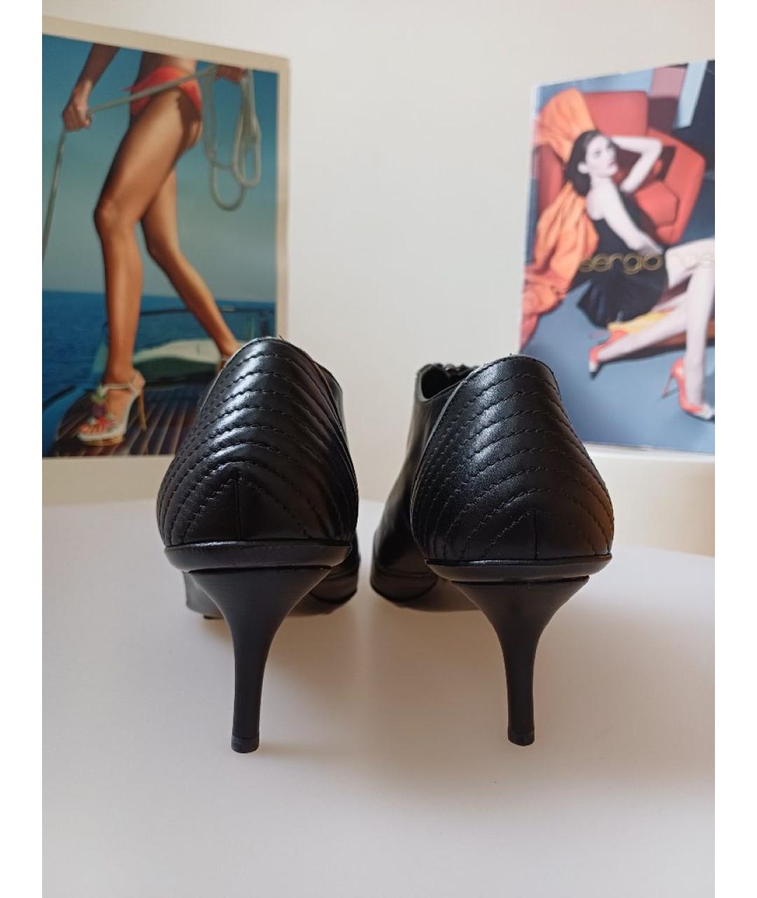 LE SILLA Черные кожаные ботильоны, фото 8