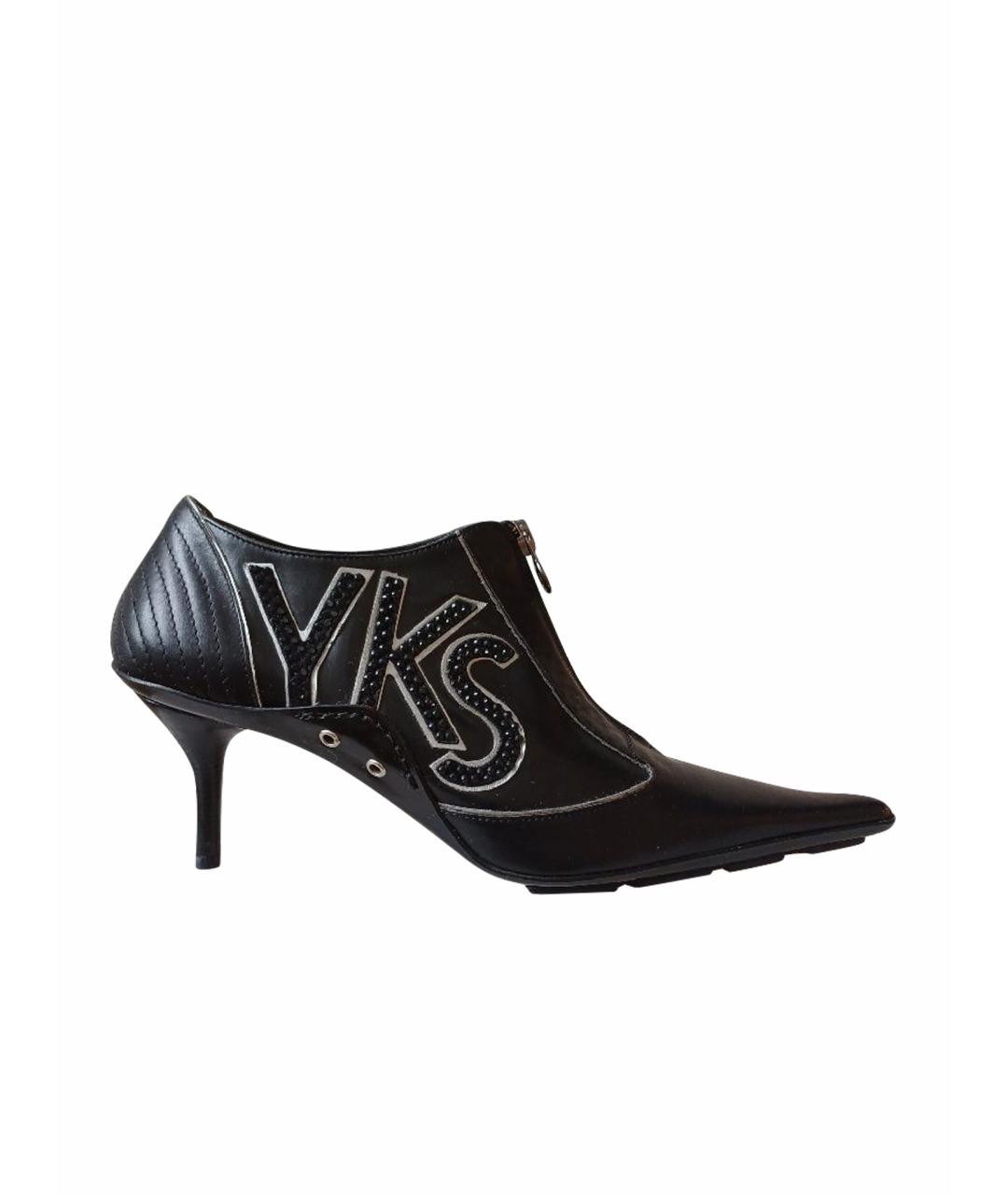 LE SILLA Черные кожаные ботильоны, фото 1