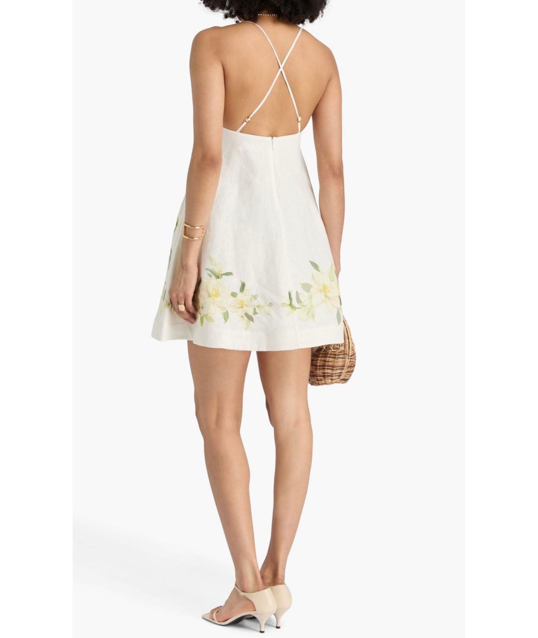 ZIMMERMANN Белый льняной сарафан, фото 3