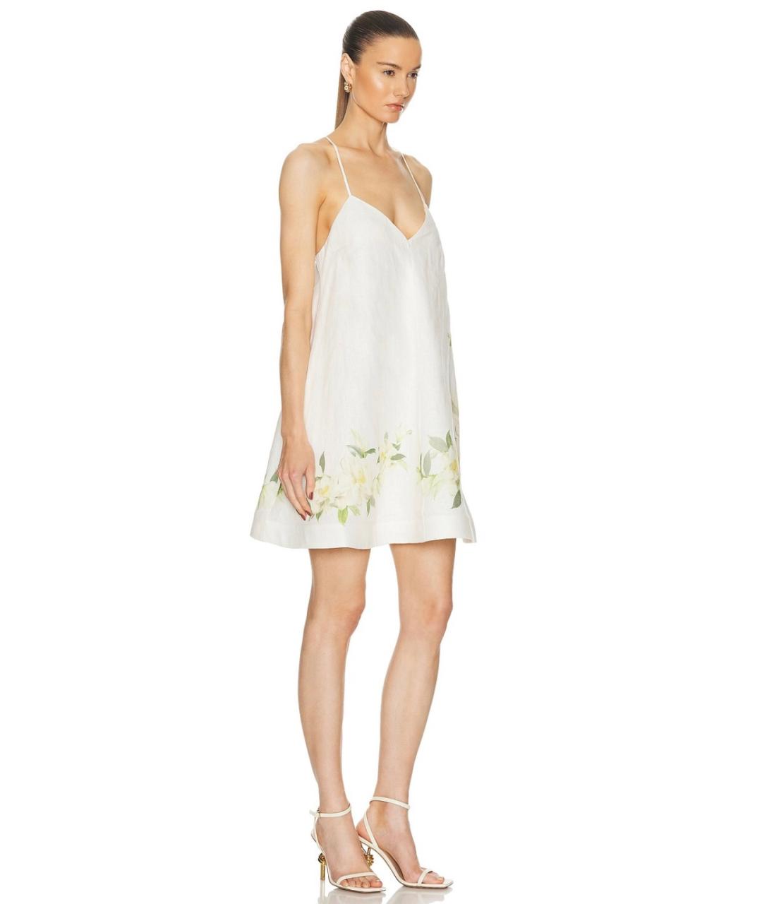 ZIMMERMANN Белый льняной сарафан, фото 8