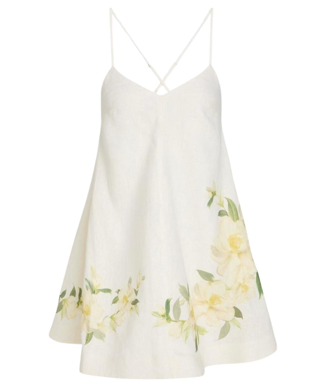 ZIMMERMANN Белый льняной сарафан, фото 1