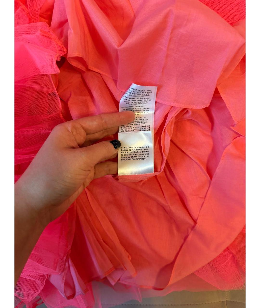 GUCCI Розовая вискозная юбка, фото 6