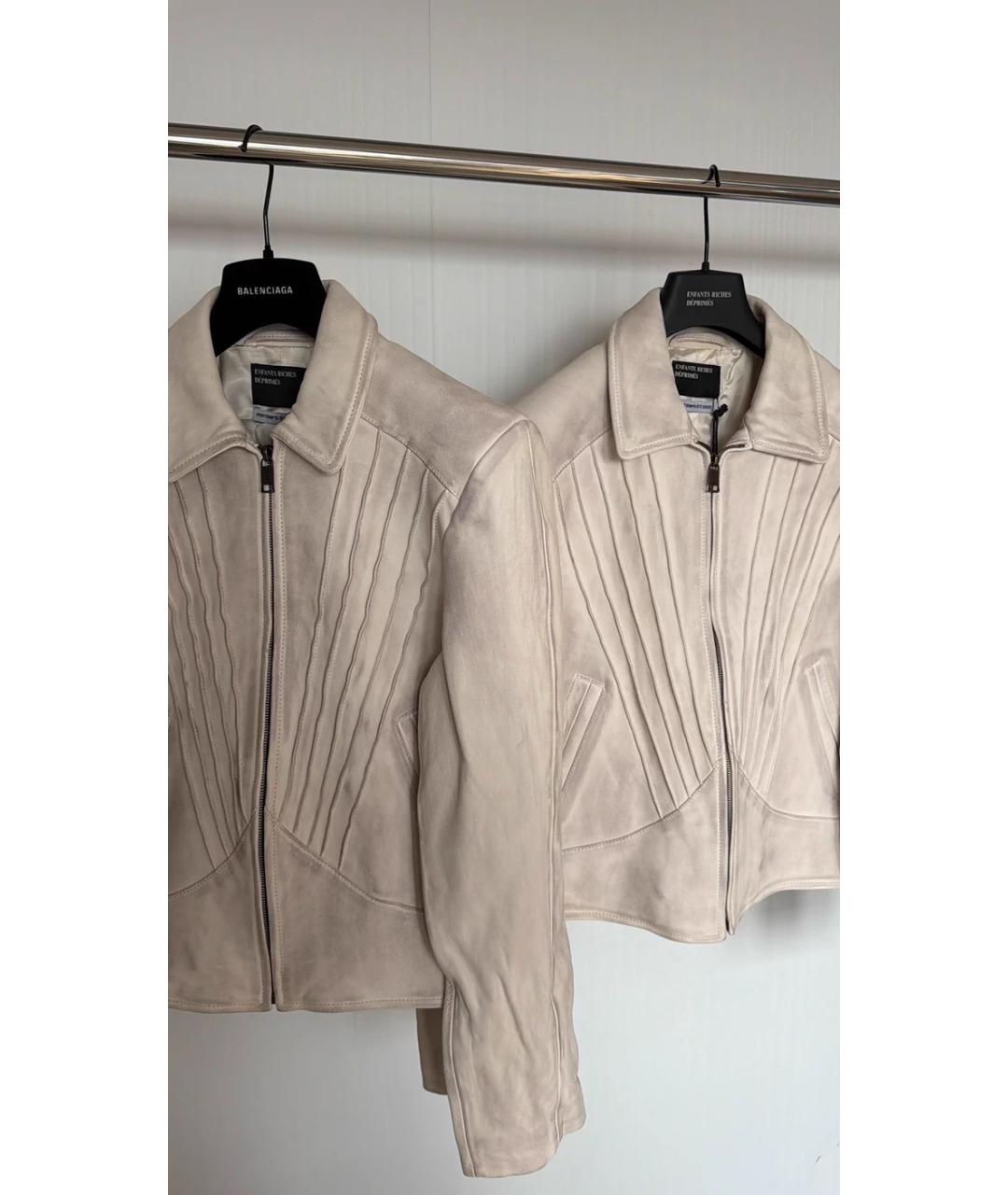 Enfants Riches Déprimés Белая кожаная куртка, фото 4