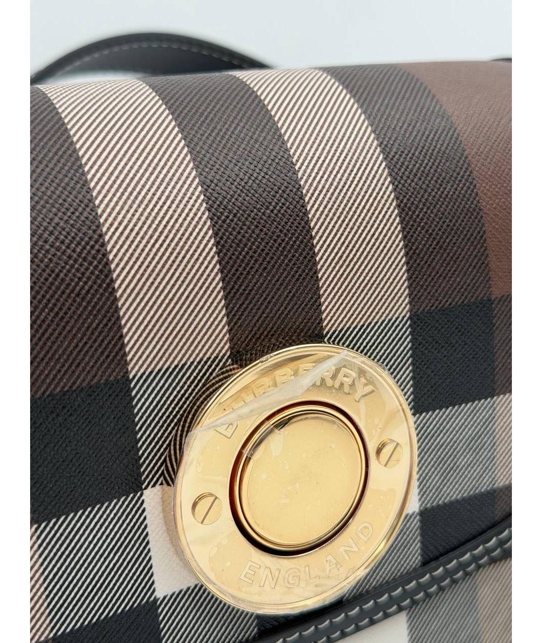 BURBERRY Коричневая кожаная сумка через плечо, фото 4