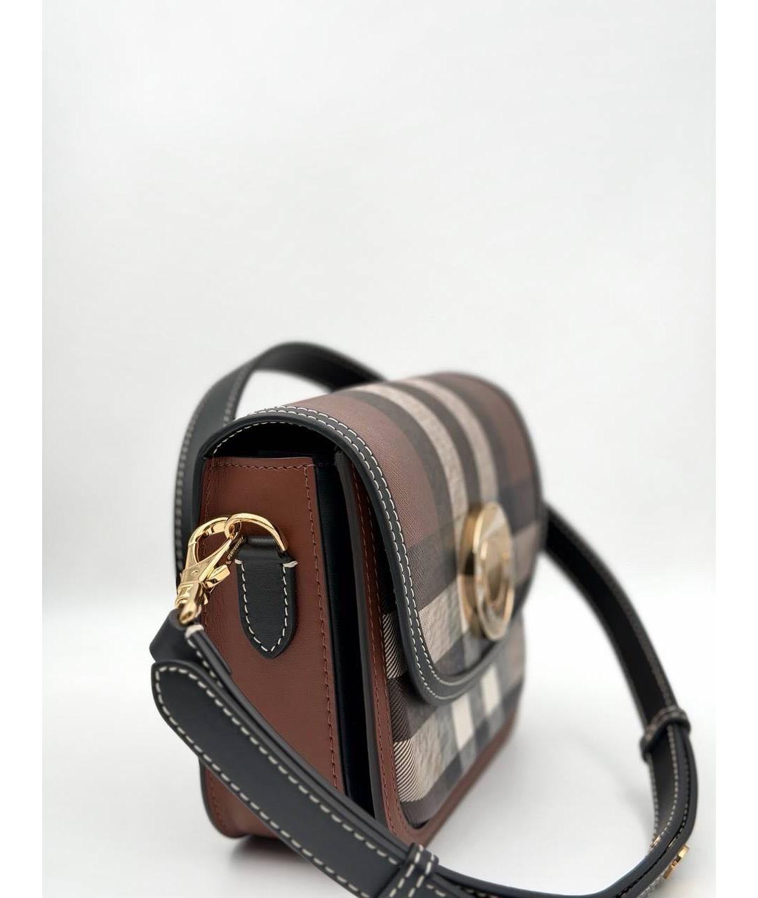 BURBERRY Коричневая кожаная сумка через плечо, фото 3