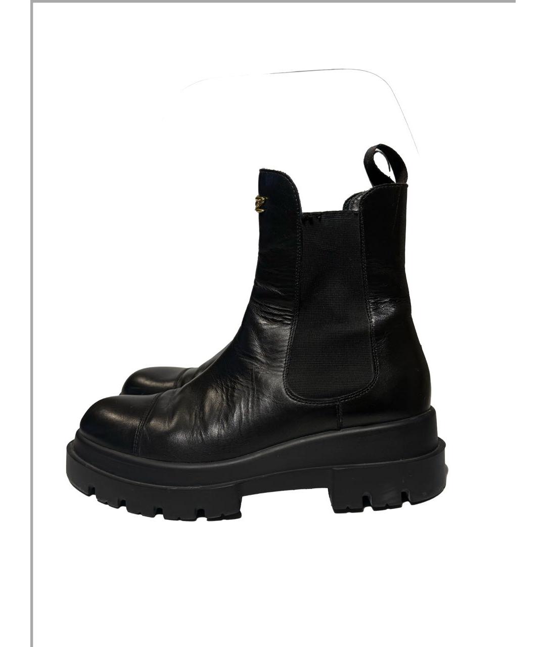 GIUSEPPE ZANOTTI DESIGN Черные кожаные ботинки, фото 5