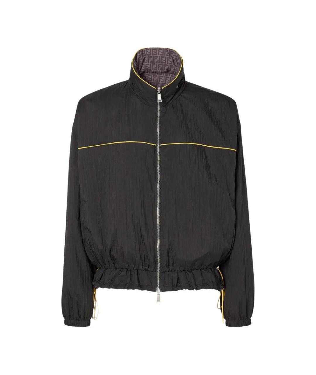 FENDI Черная полиамидовая куртка, фото 1