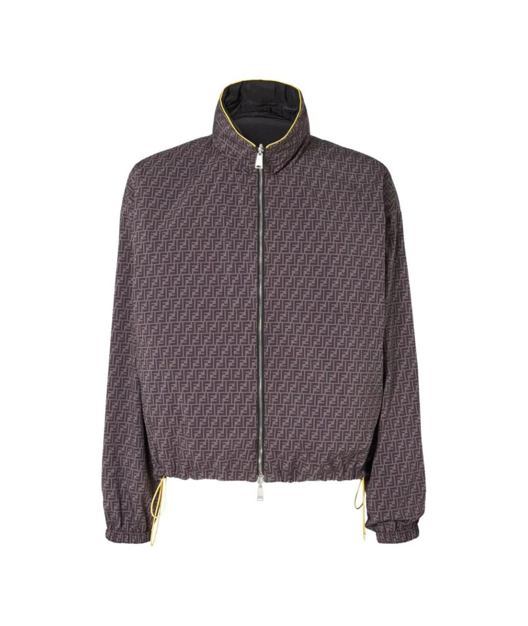 FENDI Черная полиамидовая куртка, фото 2