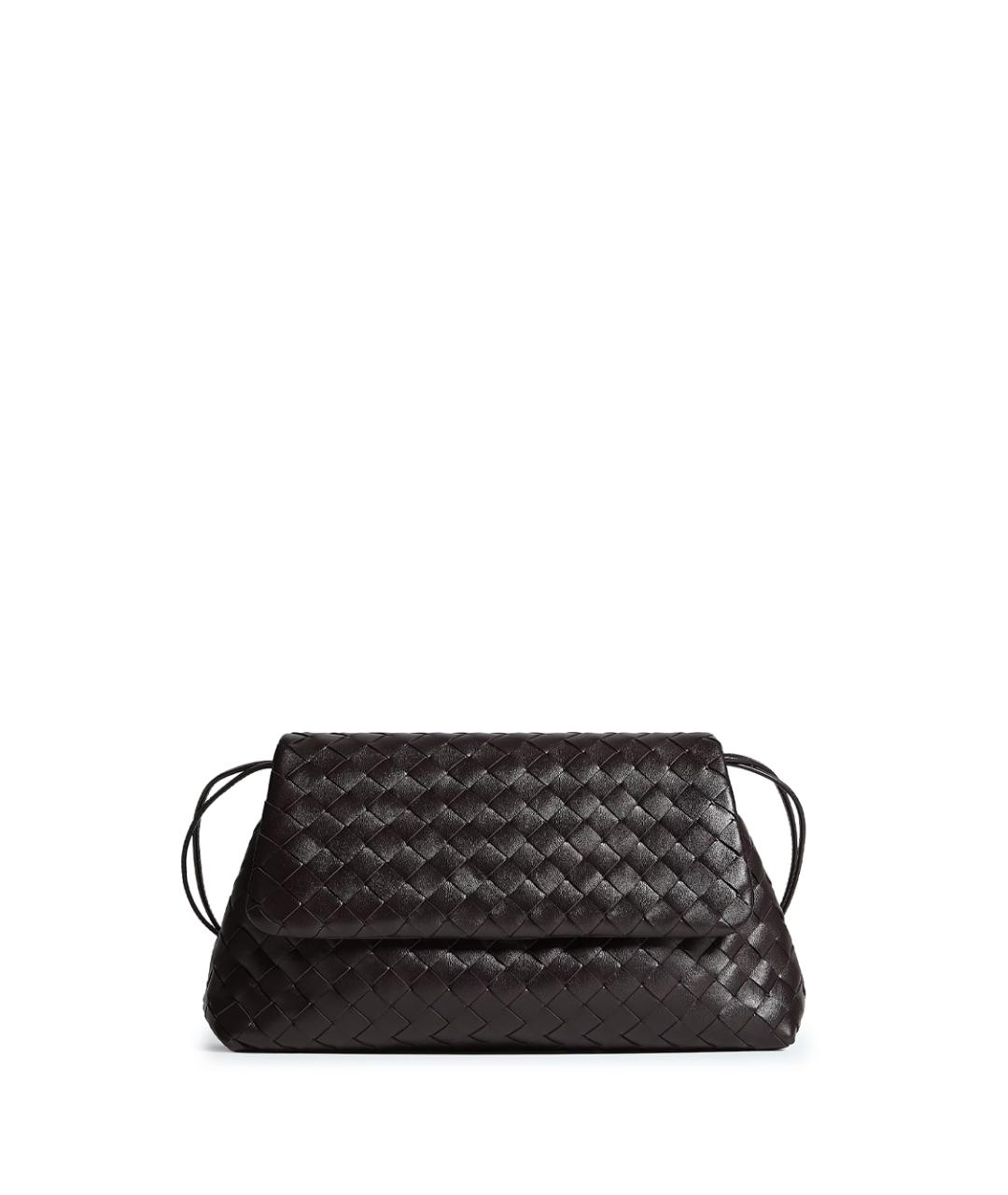 BOTTEGA VENETA Коричневая кожаная сумка через плечо, фото 1