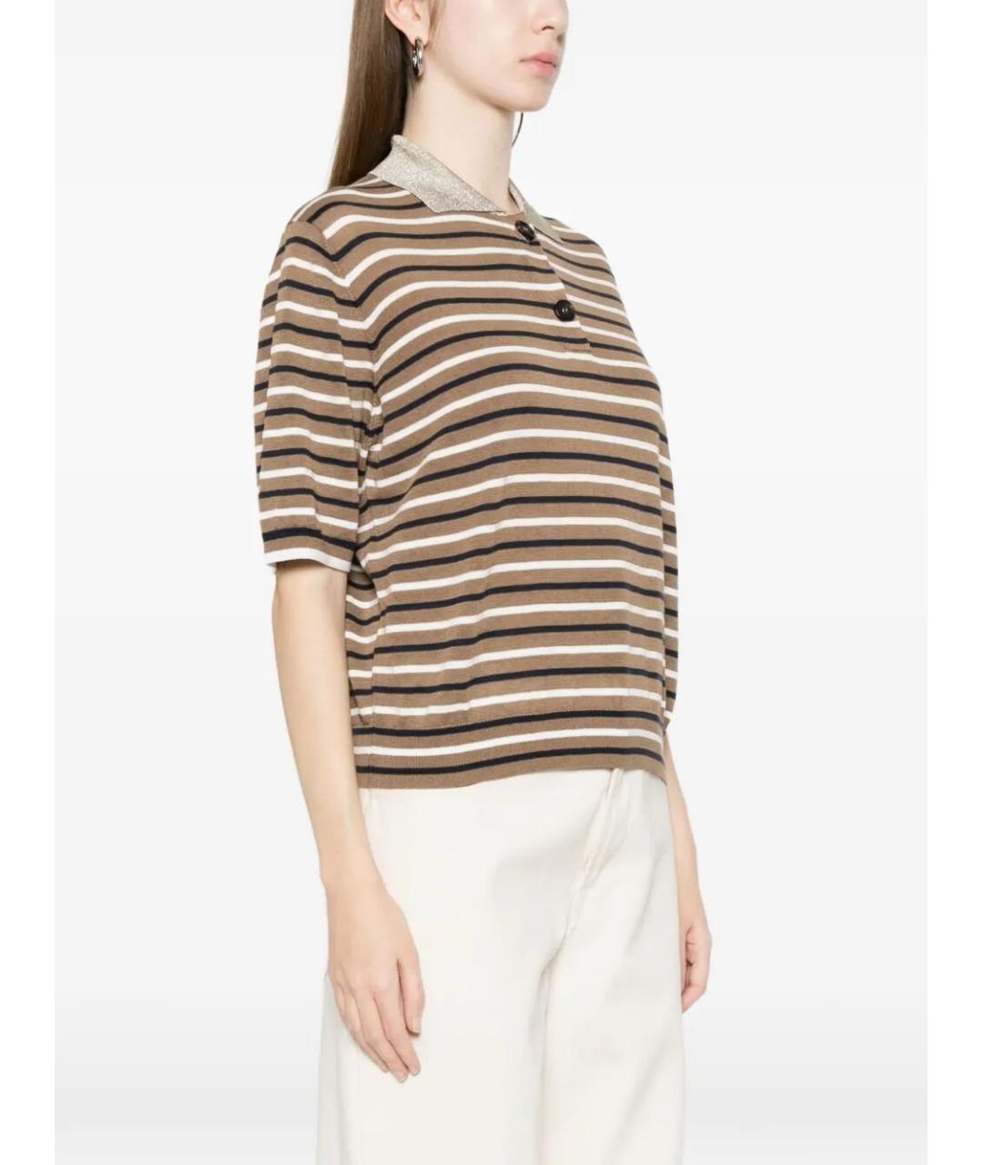 BRUNELLO CUCINELLI Мульти льняная футболка, фото 3