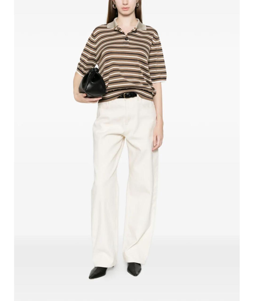 BRUNELLO CUCINELLI Мульти льняная футболка, фото 2