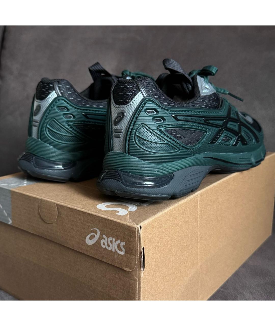 ASICS Зеленые синтетические низкие кроссовки / кеды, фото 3