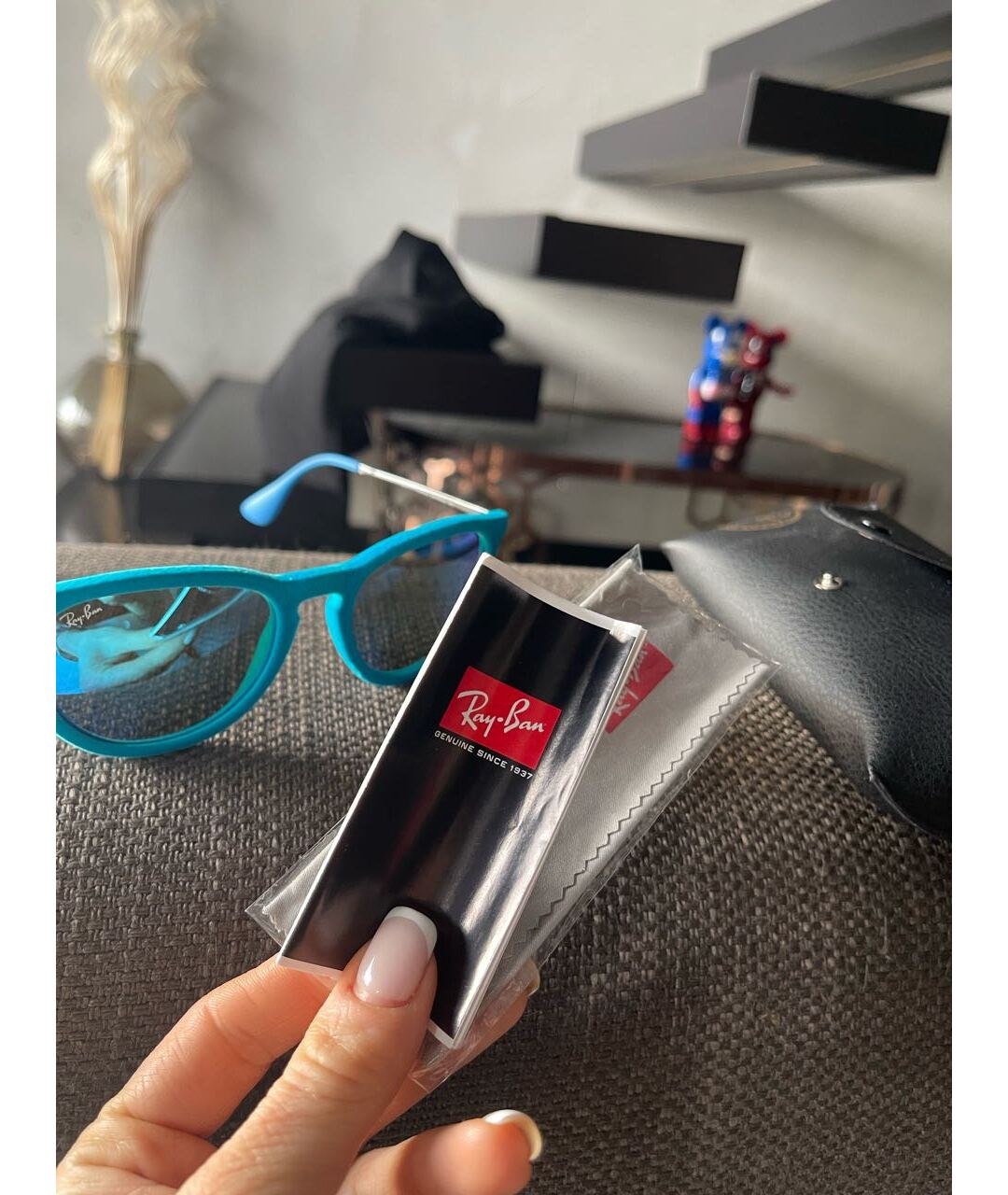 RAY BAN Синие солнцезащитные очки