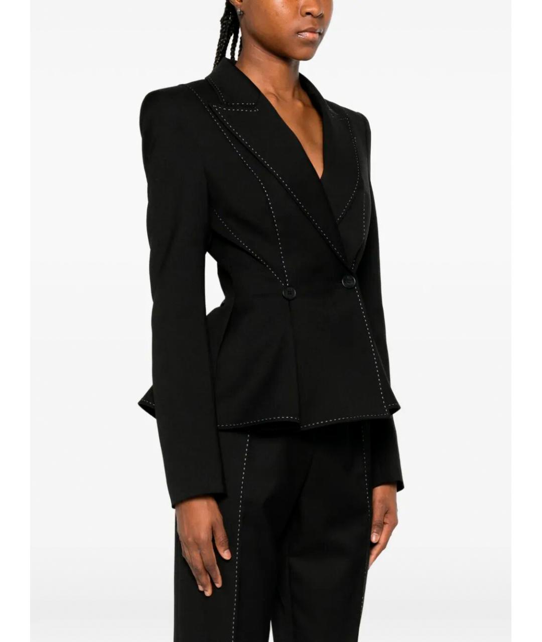 NISSA Черный льняной жакет/пиджак, фото 5