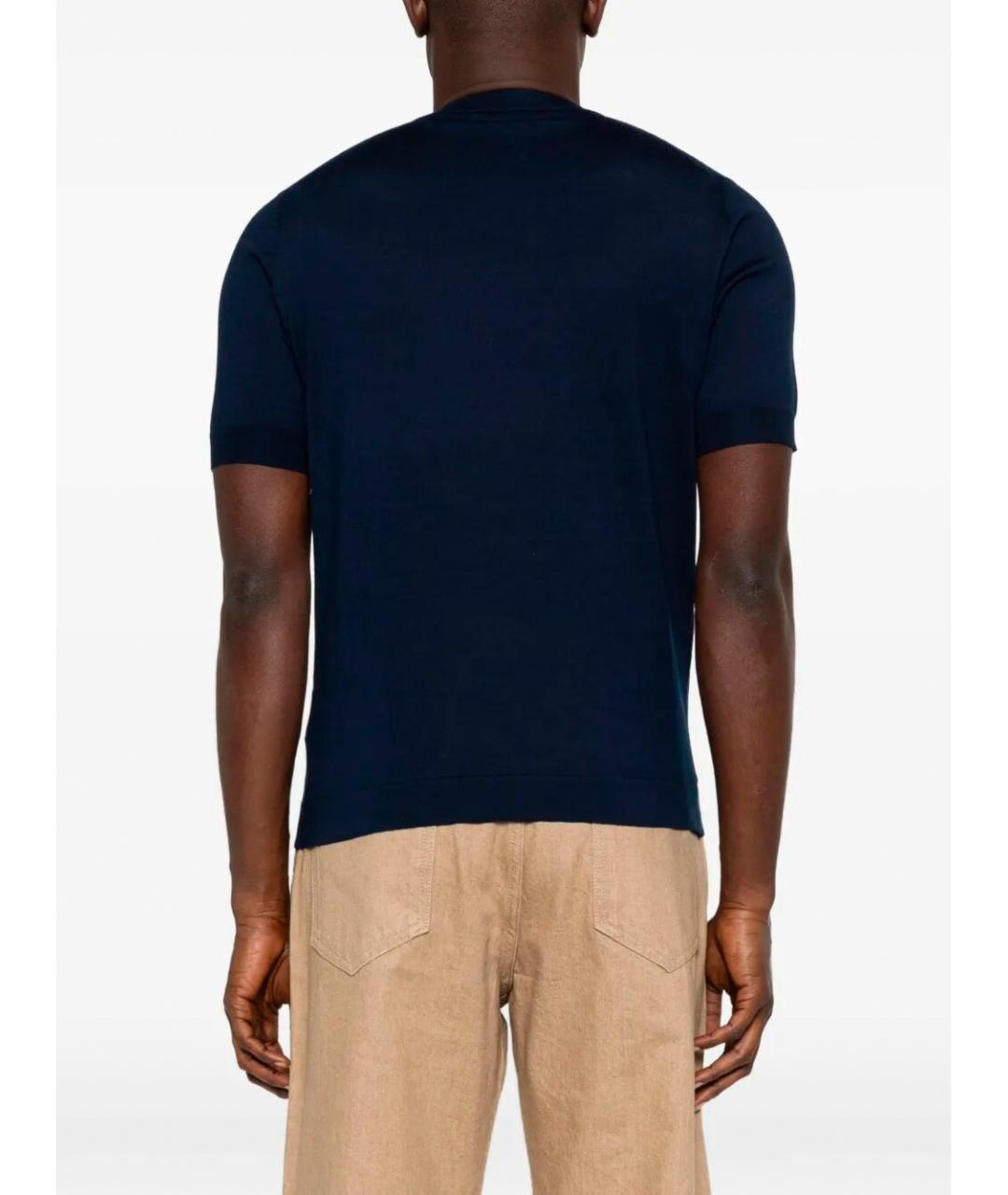 PRADA Синяя хлопковая футболка, фото 5