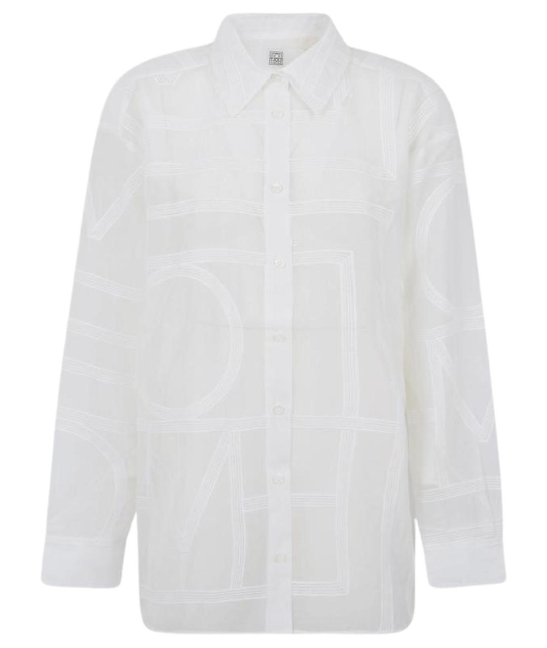 TOTEME Белая хлопковая рубашка, фото 1