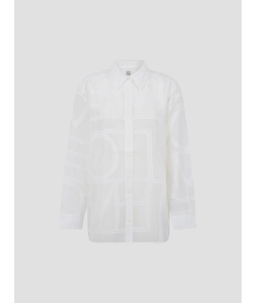 TOTEME Белая хлопковая рубашка, фото 4