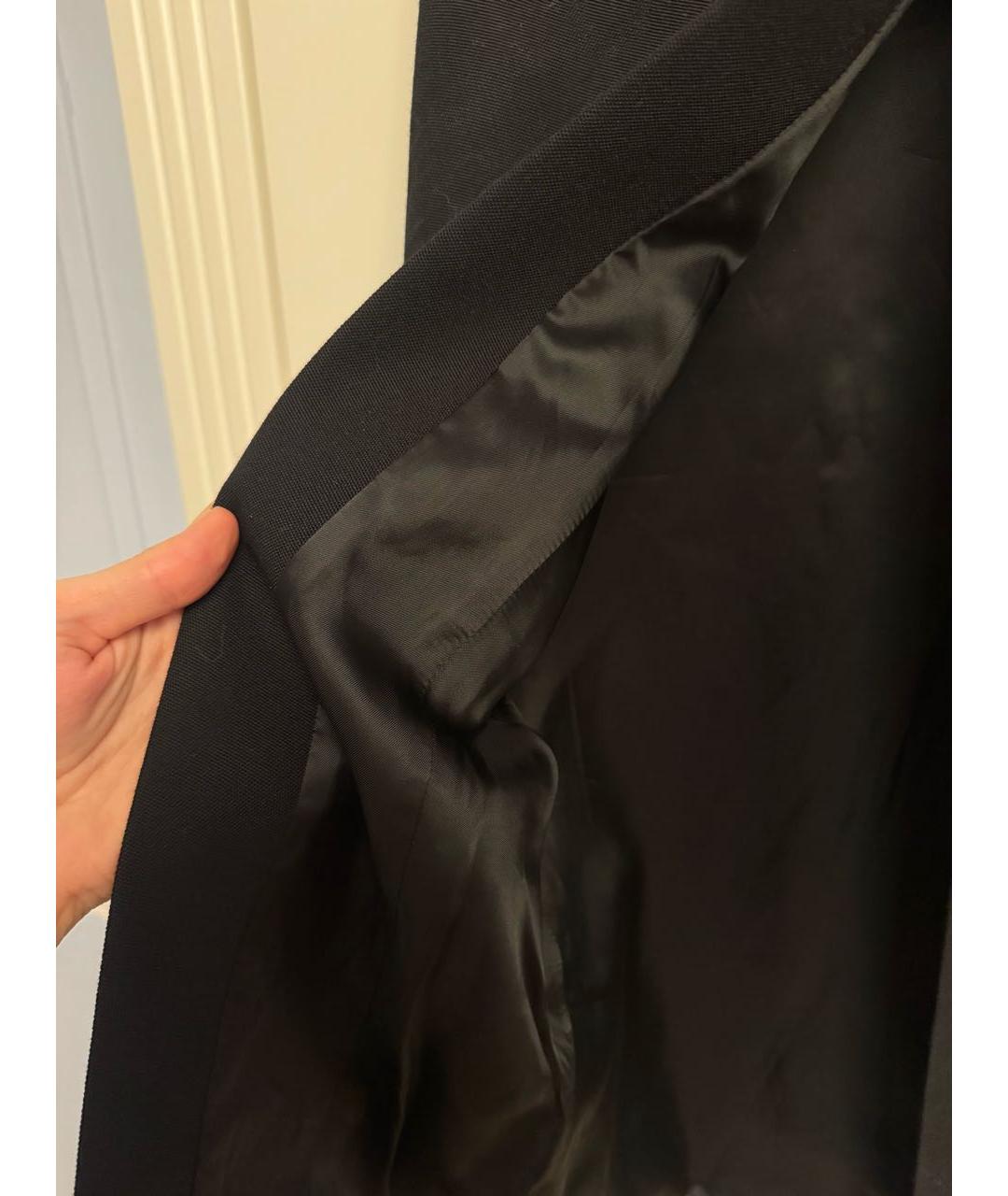 BALENCIAGA Черная шерстяная юбка макси, фото 4