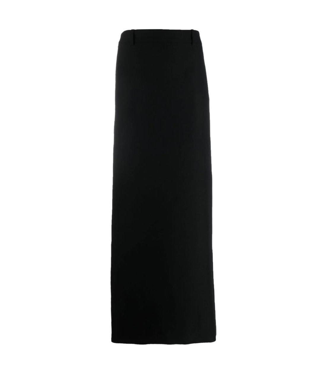 BALENCIAGA Черная шерстяная юбка макси, фото 6
