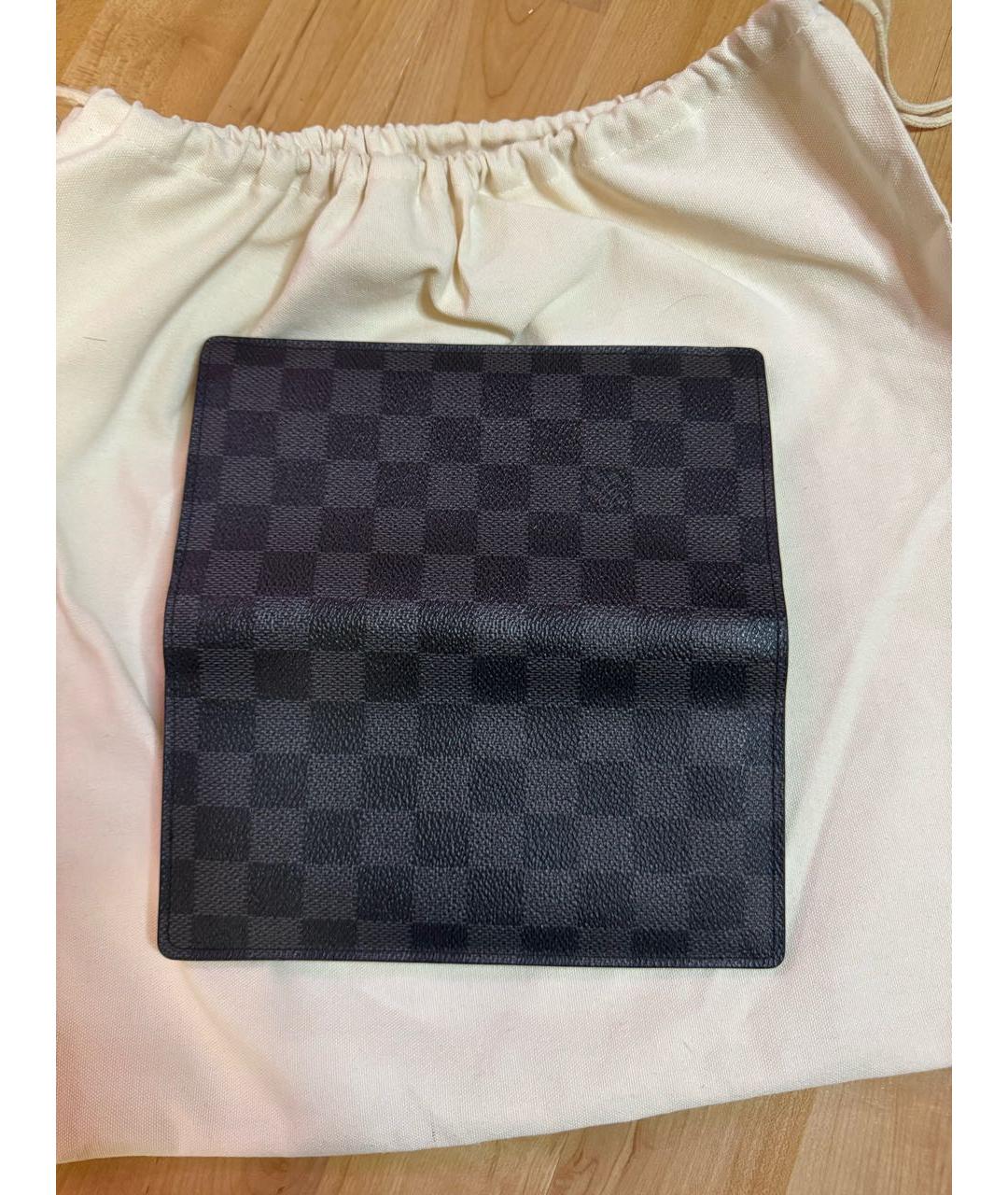 LOUIS VUITTON Черный кошелек, фото 4