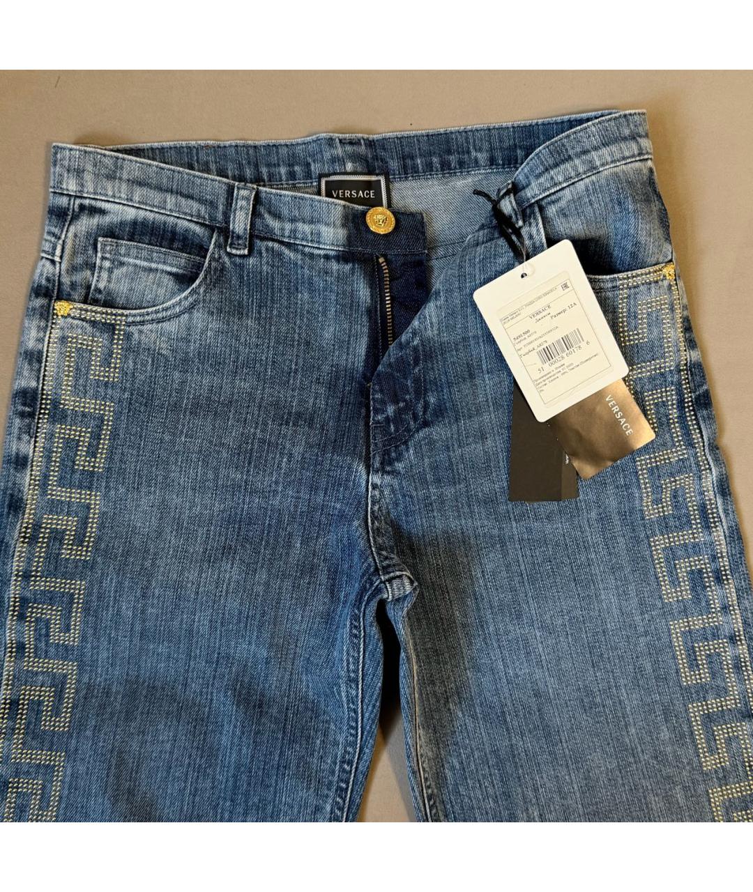 VERSACE Синие деним детские джинсы, фото 3