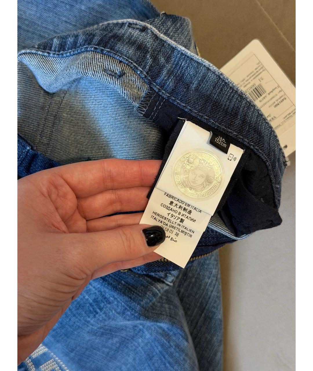 VERSACE Синие деним детские джинсы, фото 6
