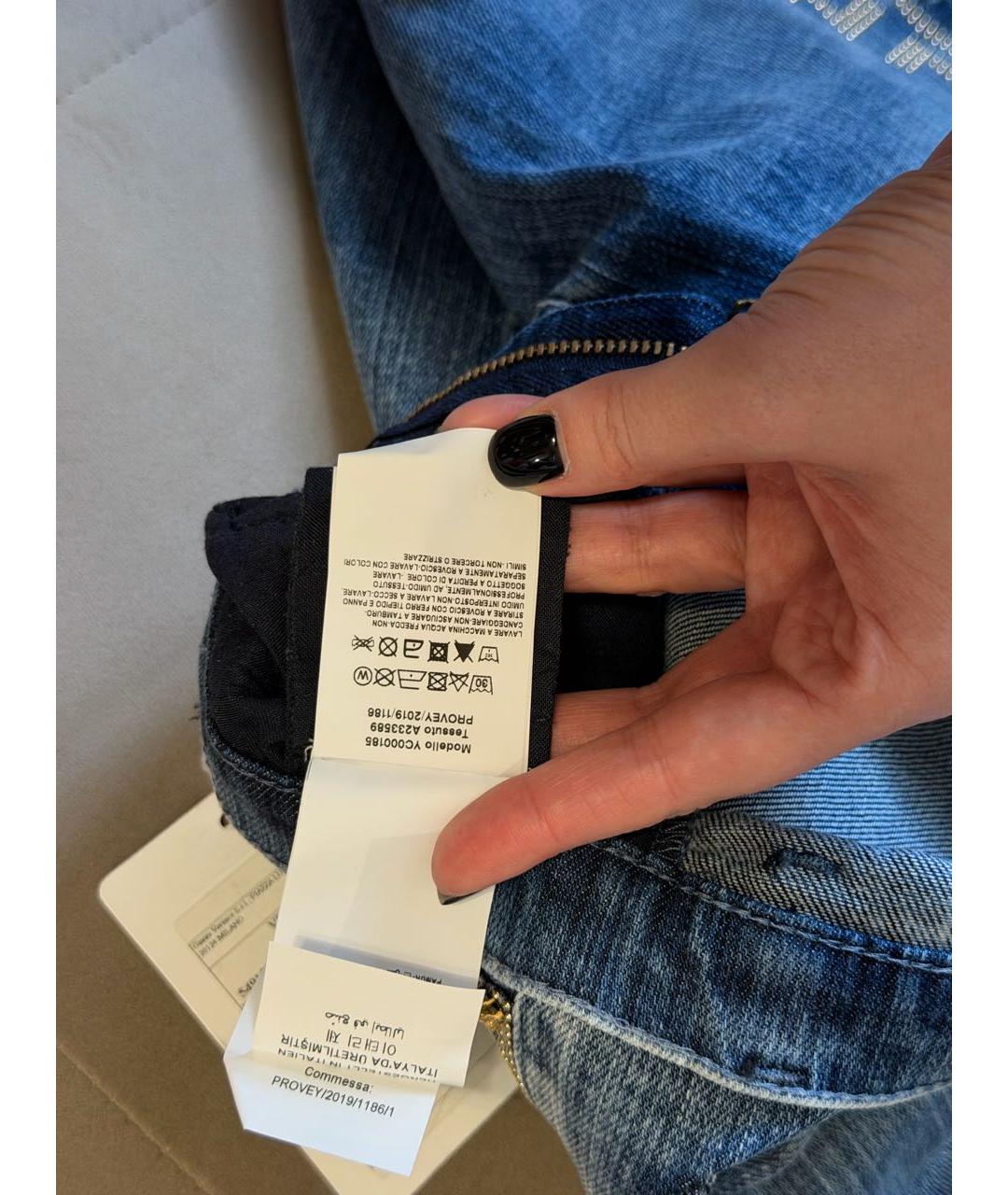 VERSACE Синие деним детские джинсы, фото 8