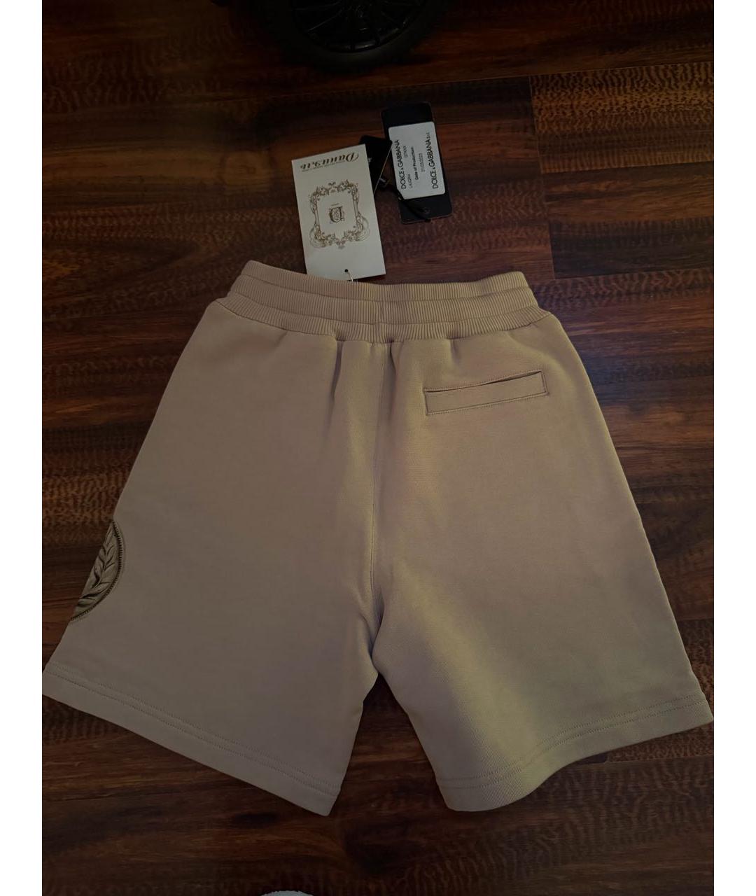 DOLCE&GABBANA Бежевые хлопковые детские шорты, фото 2