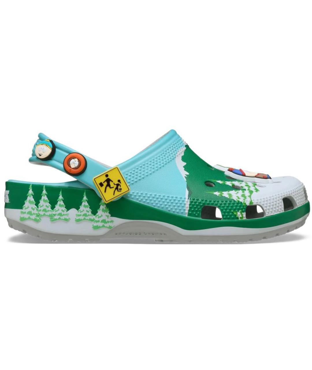 CROCS Мульти резиновые шлепанцы, фото 8