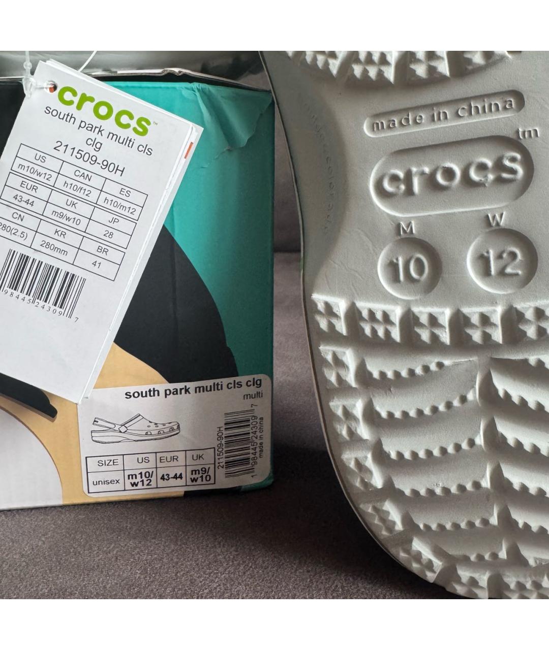 CROCS Мульти резиновые шлепанцы, фото 7