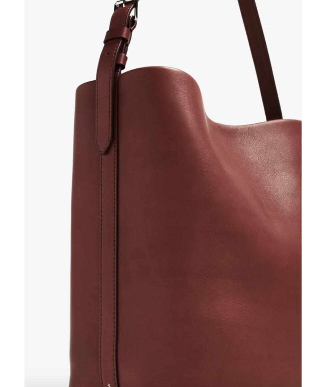 THE ROW Коричневая кожаная сумка с короткими ручками, фото 2