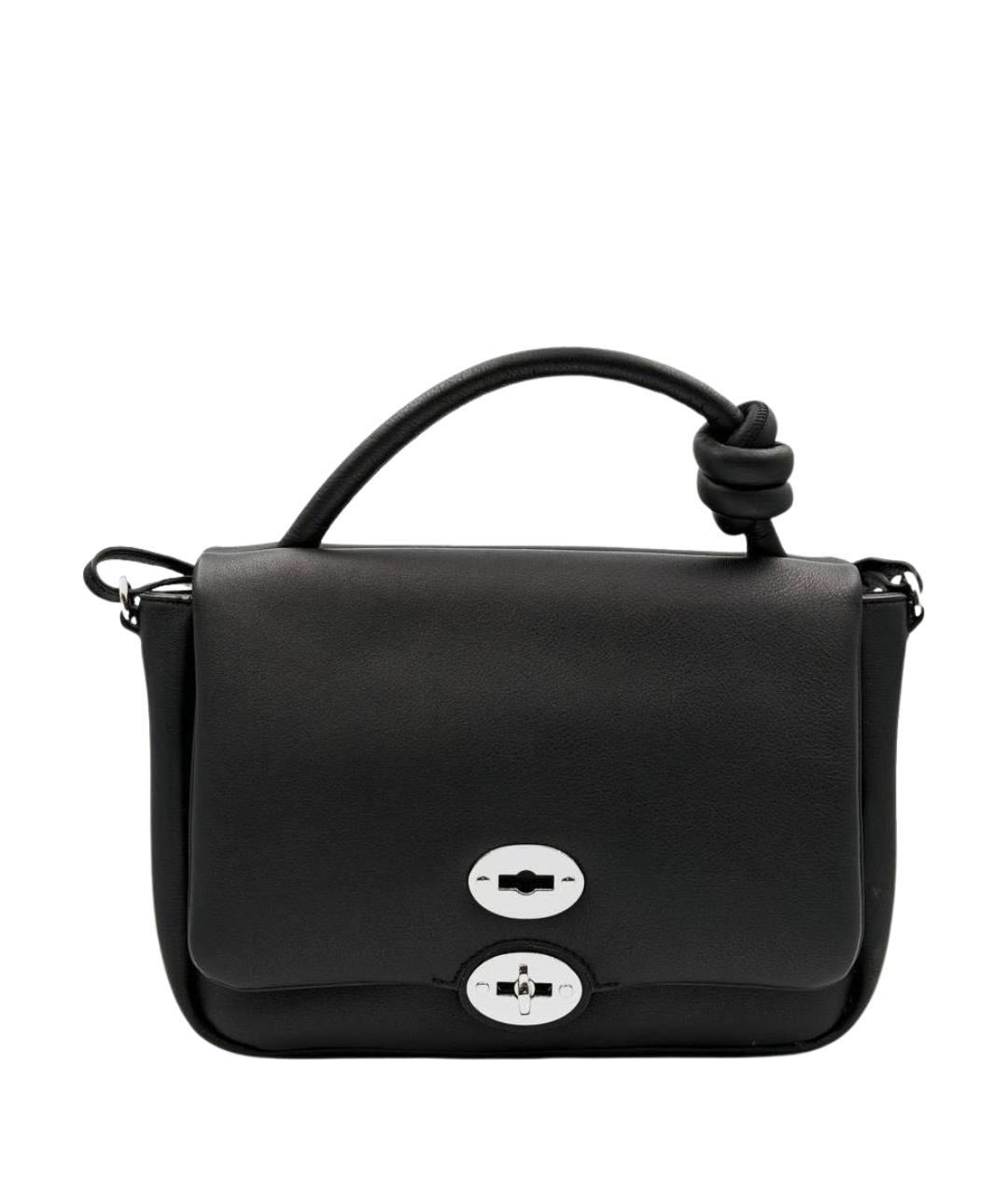 ZANELLATO Черная кожаная сумка через плечо, фото 1