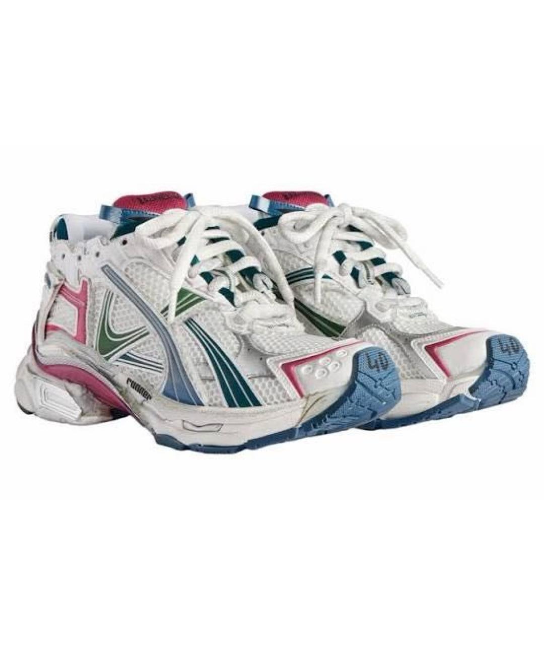 BALENCIAGA Белые синтетические кроссовки, фото 2