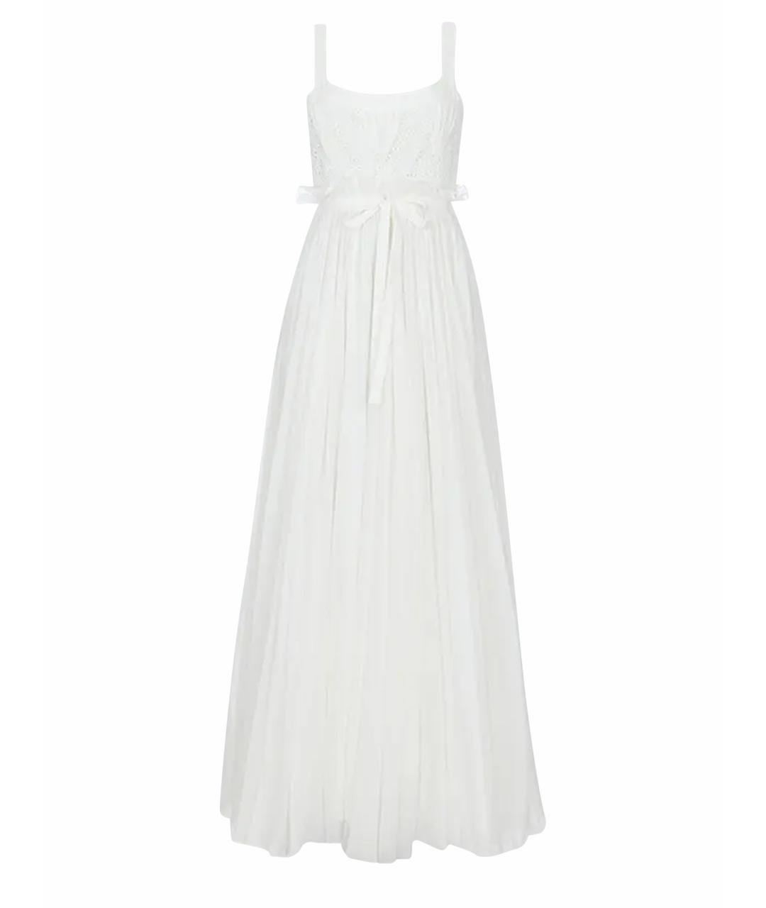 CHRISTIAN DIOR Белый хлопковый сарафан, фото 1