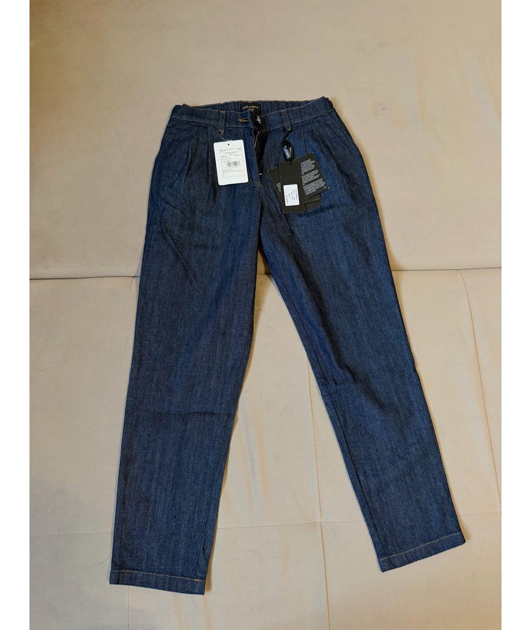 DOLCE&GABBANA Темно-синие деним детские джинсы, фото 9