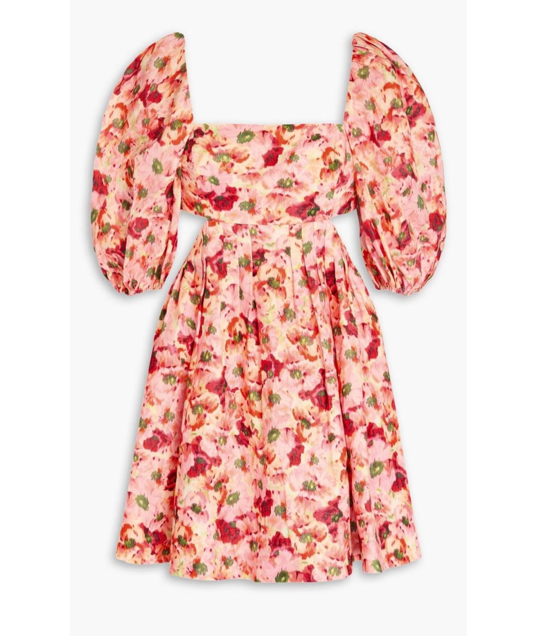 ZIMMERMANN Розовый льняной сарафан, фото 7