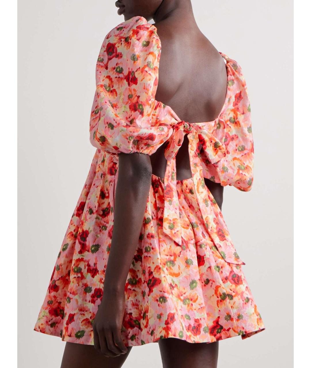 ZIMMERMANN Розовый льняной сарафан, фото 5