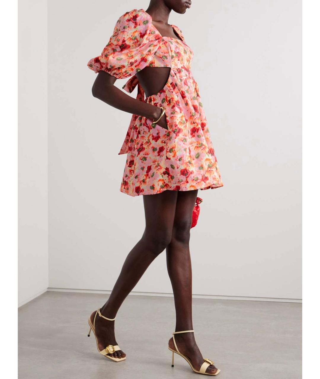 ZIMMERMANN Розовый льняной сарафан, фото 4