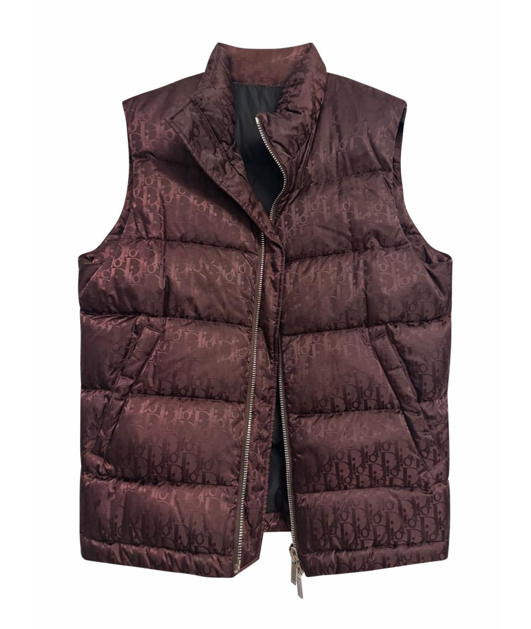CHRISTIAN DIOR Бордовый полиамидовый жилет, фото 1
