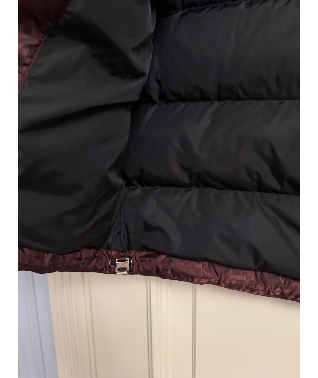 CHRISTIAN DIOR Бордовый полиамидовый жилет, фото 4