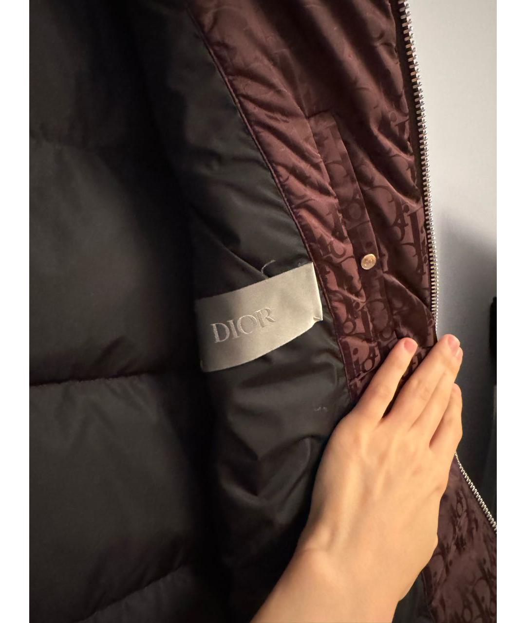 CHRISTIAN DIOR Бордовый полиамидовый жилет, фото 5