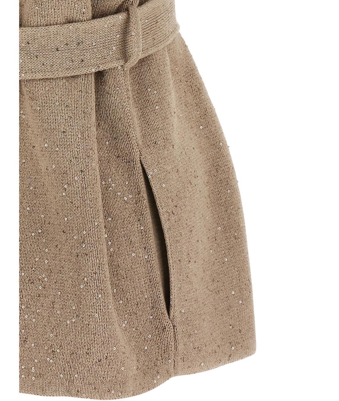 BRUNELLO CUCINELLI Бежевая хлопковая жилетка, фото 4