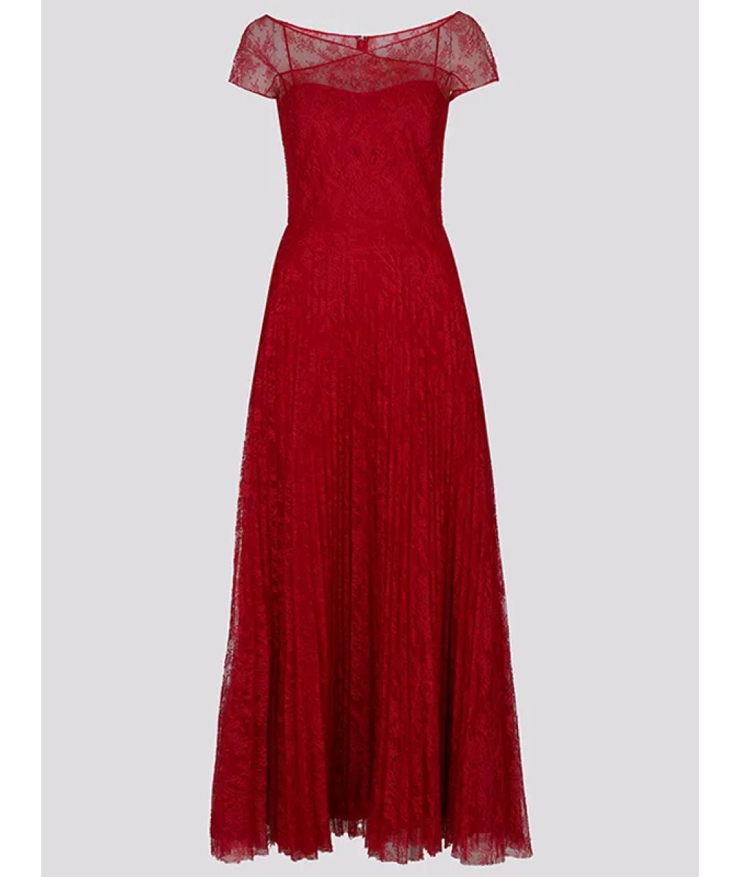 CHRISTIAN DIOR Красное синтетическое вечернее платье, фото 3
