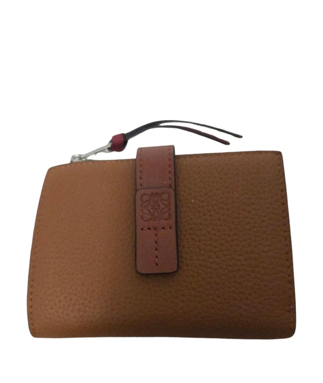 LOEWE Коричневый кожаный кошелек, фото 1