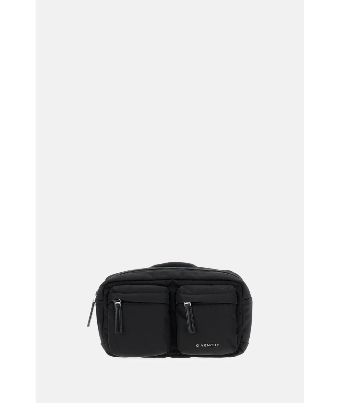 GIVENCHY Черная синтетическая поясная сумка, фото 4